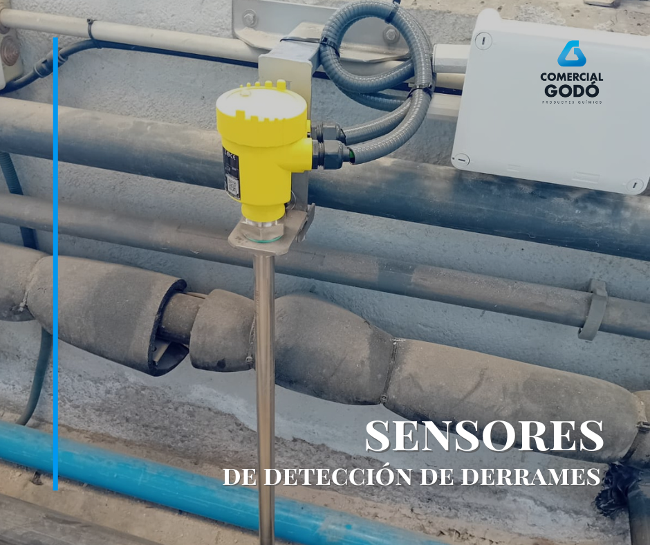 sensor de detección de derrames de la empresa química Comercial Godó